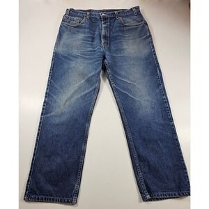 Levis 505 36x30 (35×29) EUC Career Casual work blue jeans pants y2k preppy ^